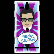 Coque Sony Xperia U Mister Swag Brun
