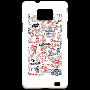 Coque Samsung Galaxy S2 Adishatz All Over Rugby