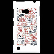 Coque Nokia Lumia 720 Adishatz All Over Rugby