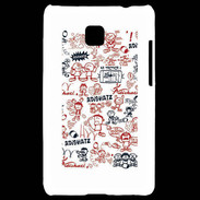 Coque LG Optimus L3 II Adishatz All Over Rugby