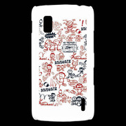 Coque LG Nexus 4 Adishatz All Over Rugby