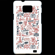 Coque Samsung Galaxy S2 Adishatz All Over Rugby YM