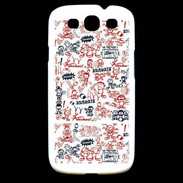 Coque Samsung Galaxy S3 Adishatz All Over Rugby YM