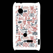 Coque Sony Xperia Typo Adishatz All Over Rugby YM