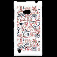 Coque Nokia Lumia 720 Adishatz All Over Rugby YM