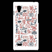 Coque LG Optimus L9 Adishatz All Over Rugby YM