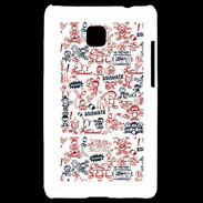 Coque LG Optimus L3 II Adishatz All Over Rugby YM