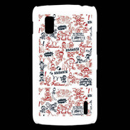 Coque LG Nexus 4 Adishatz All Over Rugby YM