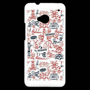 Coque HTC One Adishatz All Over Rugby YM