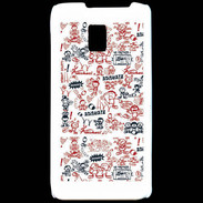 Coque LG P990 Adishatz All Over Rugby YM