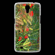 Coque Samsung Galaxy Mega DP Coquelicot dans un champs de blé