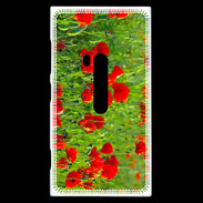 Coque Nokia Lumia 920 DP champs de coquelicots