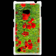 Coque Nokia Lumia 720 DP champs de coquelicots