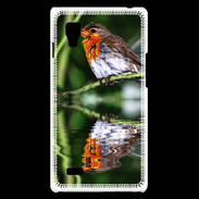 Coque LG Optimus L9 DP oiseau mirroir