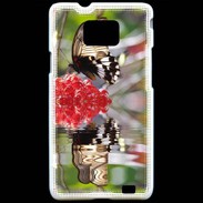 Coque Samsung Galaxy S2 DP Papillon mirroir