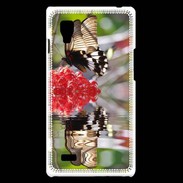 Coque LG Optimus L9 DP Papillon mirroir