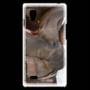 Coque LG Optimus L9 DP Éléphant 1