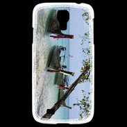 Coque Samsung Galaxy S4 DP Barge en bord de plage 2