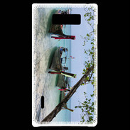 Coque LG Optimus L7 DP Barge en bord de plage 2