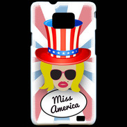Coque Samsung Galaxy S2 Miss USA Blonde