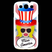 Coque Samsung Galaxy S3 Miss USA Blonde