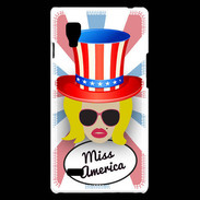 Coque LG Optimus L9 Miss USA Blonde