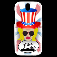 Coque HTC One SV Miss USA Blonde