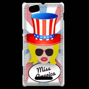 Coque Sony Xperia M Miss USA Blonde