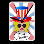 Grande pendule murale Miss USA Blonde