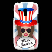 Coque Samsung Galaxy S3 Mini Miss USA Chatain