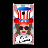 Coque Nokia Lumia 520 Miss USA Chatain