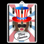 Porte clés Miss USA Chatain