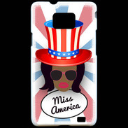 Coque Samsung Galaxy S2 Miss USA Black