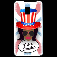Coque LG P990 Miss USA Black