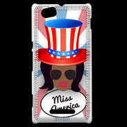 Coque Sony Xperia M Miss USA Black