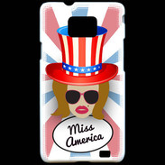Coque Samsung Galaxy S2 Miss USA Rousse