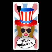 Coque LG Optimus L9 Miss USA Rousse