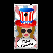 Coque Nokia Lumia 520 Miss USA Rousse