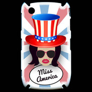 Coque Blackberry 8520 Miss USA Brune