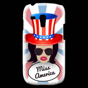 Coque Samsung Galaxy S3 Mini Miss USA Brune
