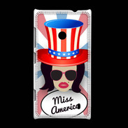 Coque Nokia Lumia 520 Miss USA Brune