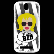 Coque HTC One SV Miss Bretagne Blonde