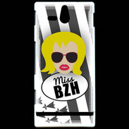 Coque Sony Xperia U Miss Bretagne Blonde