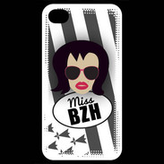 Coque iPhone 4 / iPhone 4S Miss Bretagne Brune
