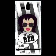 Coque Sony Xperia U Miss Bretagne Brune