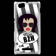 Coque Sony Xperia M Miss Bretagne Brune