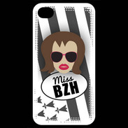 Coque iPhone 4 / iPhone 4S Miss Bretagne Chatain
