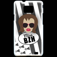 Coque Samsung Galaxy S2 Miss Bretagne Chatain