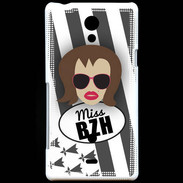 Coque Sony Xperia T Miss Bretagne Chatain
