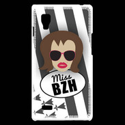 Coque LG Optimus L9 Miss Bretagne Chatain
